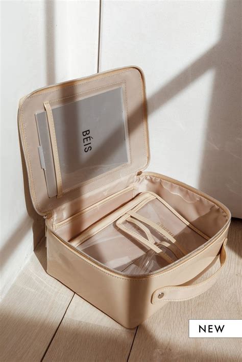 beis travel makeup bag|travel makeup bag with compartments.